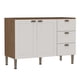 thumbnail image 1 of Mueble Base 2 Puertas 3 Cajones de Cocina Conecta - Ebano Fosco Blanco 1303P.0001, 1 of 2