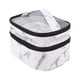 thumbnail image 5 of Bolsa De Cosméticos De Doble Capa, Bolsa De Cosméticos De Viaje Para Vacaciones Al Aire Libre, Color Blanco, 5 of 5