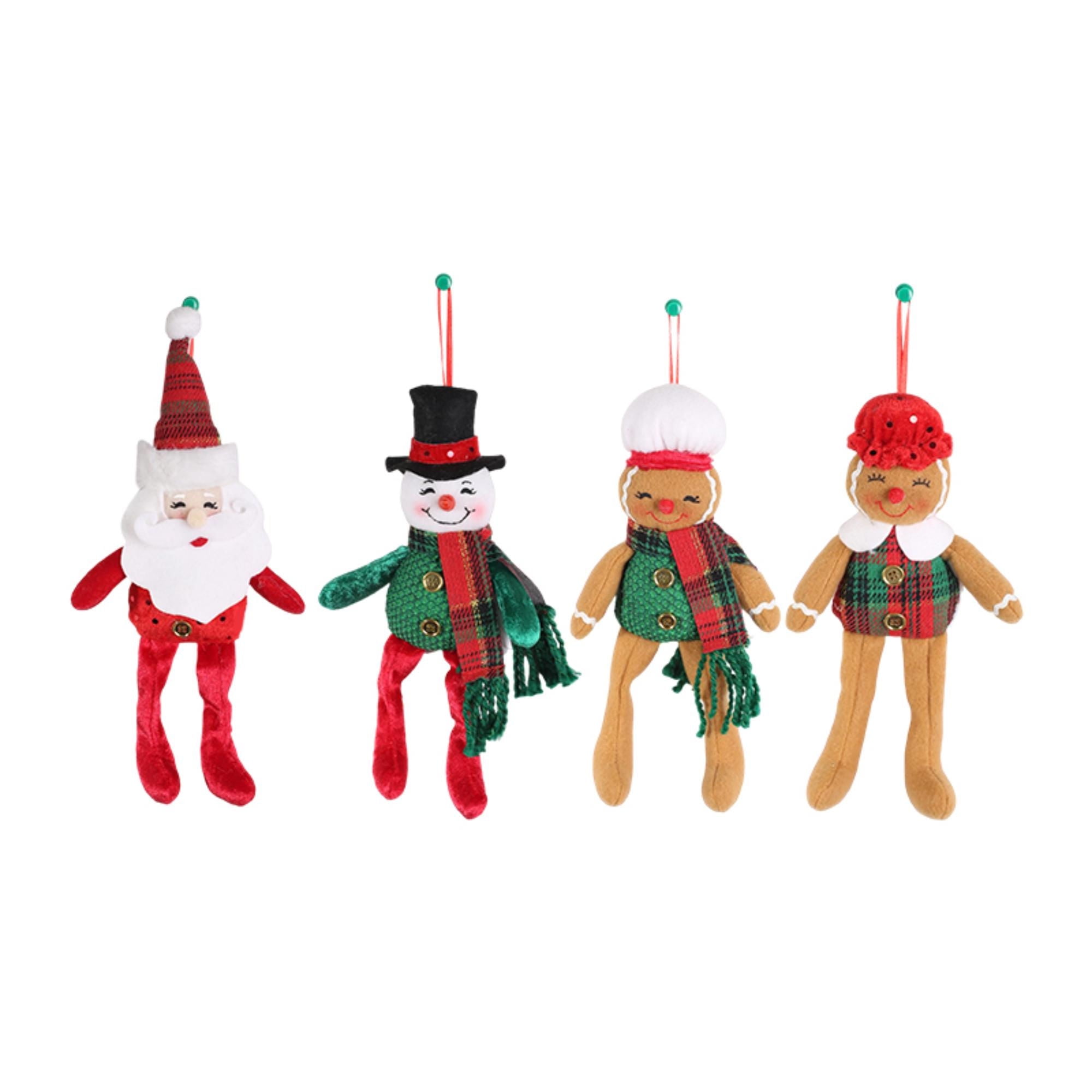 Colgante Para Árbol Muñeco Navideño Clásico, Producto Surtido, 1 Un Holiday Time