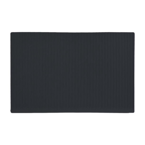 Revestimiento de nevera, revestimiento de cajón de gabinete, accesorio de cocina, protege de derrames, eslabón de eslabón, impermeable, no resbalón de negro