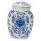 thumbnail image 2 of Jarrón De Cerámica, Tarro De Almacenamiento De Té Con Organizador De Tapa, Tarro De Jengibre Para Sala De Estar, Azul Y Blanco, 2 of 3