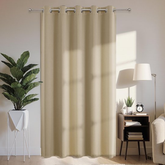 Cortinas Térmicas Opacas Joydeco 178x229 Cm Beige Claro