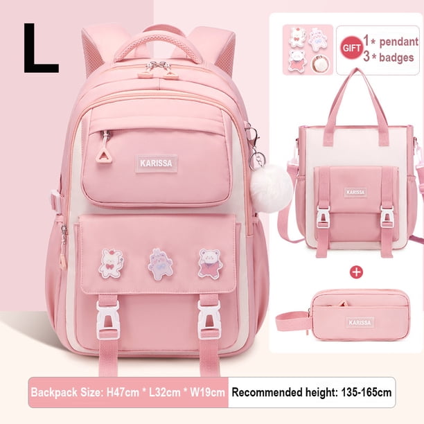 School Backpacks For Teenagers Kawaii Girls Backpack for School Elementary Student Bag Child Girl Bookbag with Tuition Tote Bag