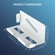 thumbnail image 5 of Soporte de pared universal compatible con la consola PlayStation 5 Pro/Slim - Soporte organizador de material metálico para mandos de juegos-Blanco, 5 of 6