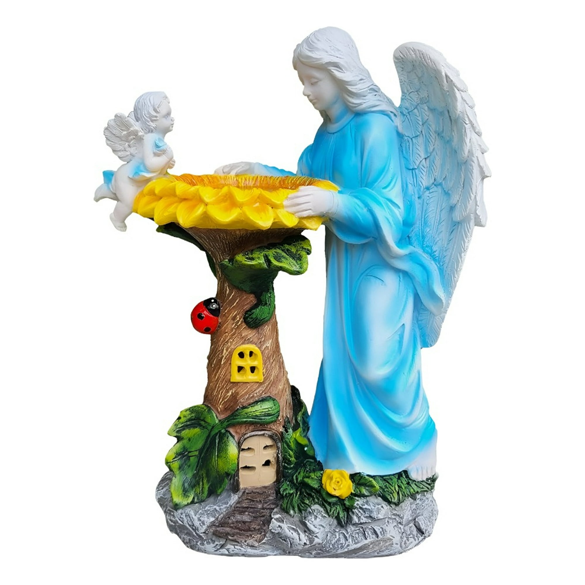 Genérico - Figura Estatua Jardín Solar Ángel Decoración Luz Adorno Jhn