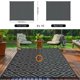 thumbnail image 3 of Alfombra exterior Kalafun 244 × 305 cm negra y gris de plástico, 3 of 7
