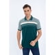 thumbnail image 2 of Polera Piqué Líneas Bicolor Hombre Algodón Primavera verano 0186, 2 of 4