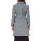 thumbnail image 3 of INSPIRE CHIC Abrigo de Invierno para Mujer con Cuello con Solapa, Doble Botonadura, Gabardina de Sarga, Abrigo Elegante de Largo Medio, Talla S, Gris Sarga, 3 of 6
