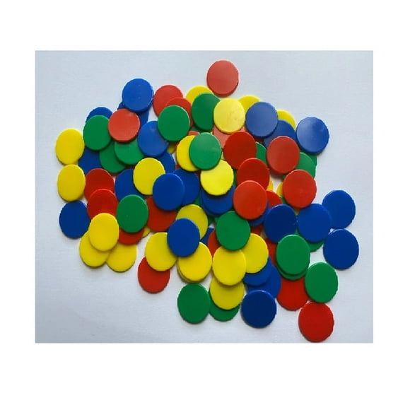 Fichas 100 unidades color