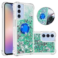 Foxdock Funda Glitter Líquida Para Samsung Galaxy A26 5G Con Anillo Brillante, Tpu Antichoques Y Esquinas Reforzadas, Soporte