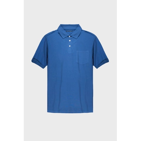 Polera Pique Azul Hombre Falcone