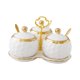 thumbnail image 2 of Tarros De Cerámica Para Especias, Tarros De Condimentos Para Restaurantes, Mostrador De Cocina De Azúcar, Color Blanco, 3 Uds., 2 of 5