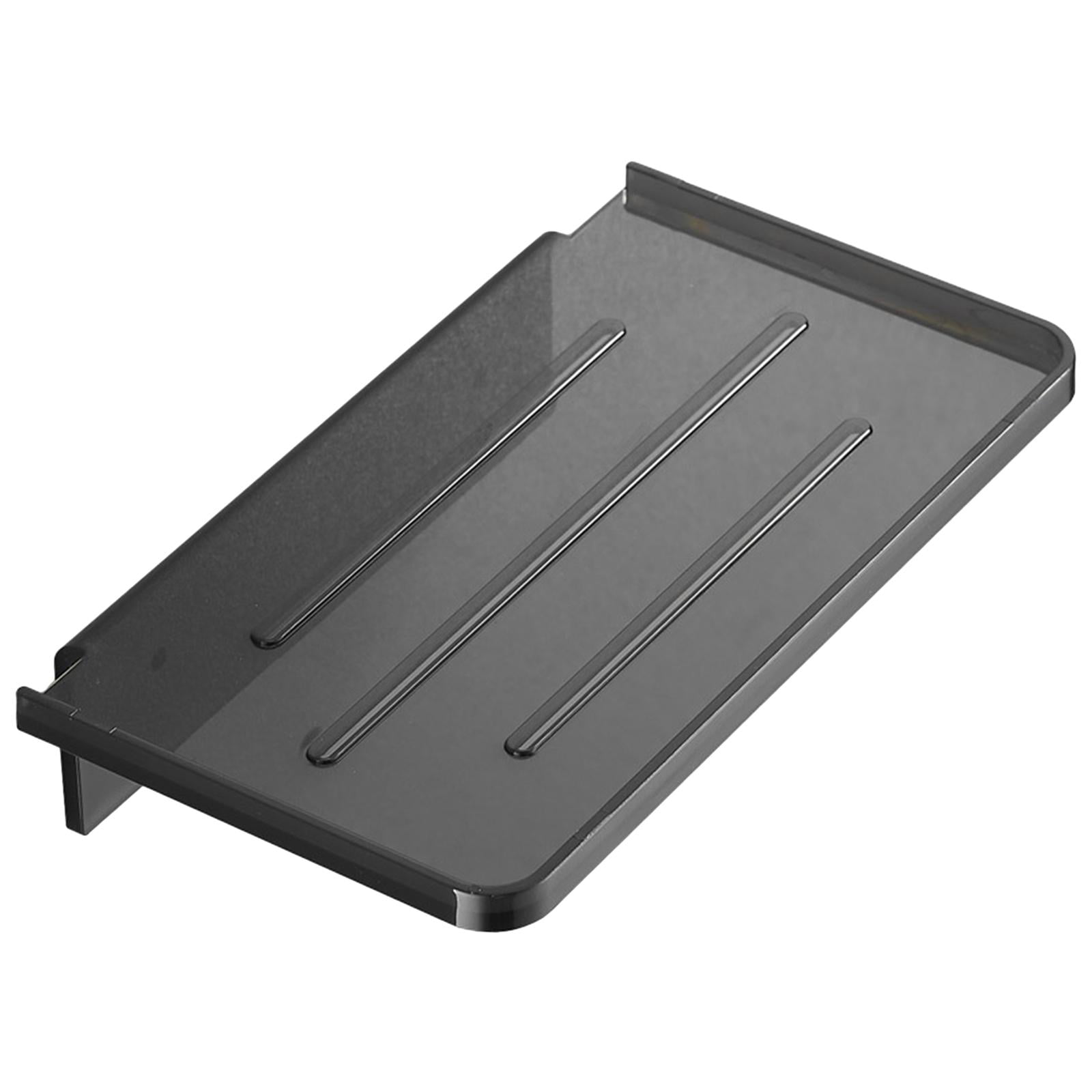 Ioensy - Soporte Para Teléfono De Baño, Soporte De Pared Antideslizante Para Oficina, Dormitorio, Cocina, Negro Y Transparente