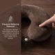thumbnail image 4 of Almohada de Viaje de Espuma de Memoria REGALWOVEN, Almohada de Cuello en Forma de U, Cierre a Presión Caqui Oscuro 12x12x4in, 4 of 5