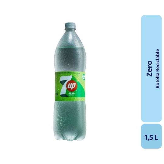 Bebida Limón Zero Botella 1,5 L Seven Up