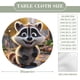 thumbnail image 2 of Mapache theme Fitted Round Tablecloths Elastic Edged Table Covers Waterproof Table Cloth For Kitchen Holiday Party Tables Decor 120cm, 2 of 6