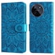 thumbnail image 1 of Funda tipo cartera FOXDOCK para Realme 11 4G , diseño girasol en relieve, cuero PU, cierre magnético, soporte y tarjetero, 1 of 5