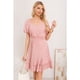 thumbnail image 1 of Vestido Corto Mujer Verano Manga Corta Globo Cuello V 3366, 1 of 3