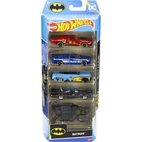 Hot Wheels Batman, Paquete De 5 Coches De Juguete Con Temáti