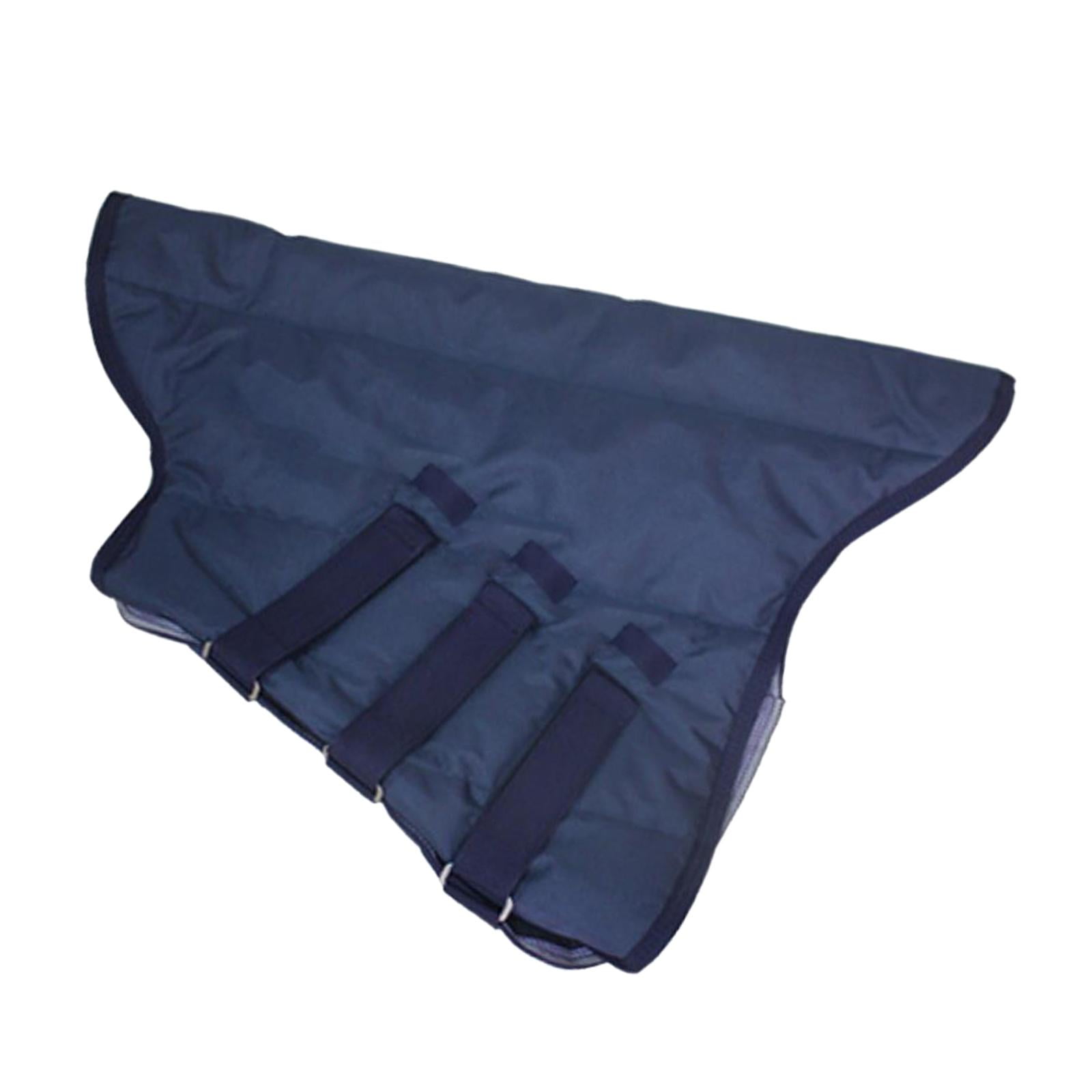 Funda De Cuello Para Caballo Universal, Rellena Con Correas Ajustables, Cálida Y Azul
