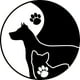 thumbnail image 1 of Sticker Yin Yang Gato Perro Pata Huella Auto Camioneta, 1 of 2