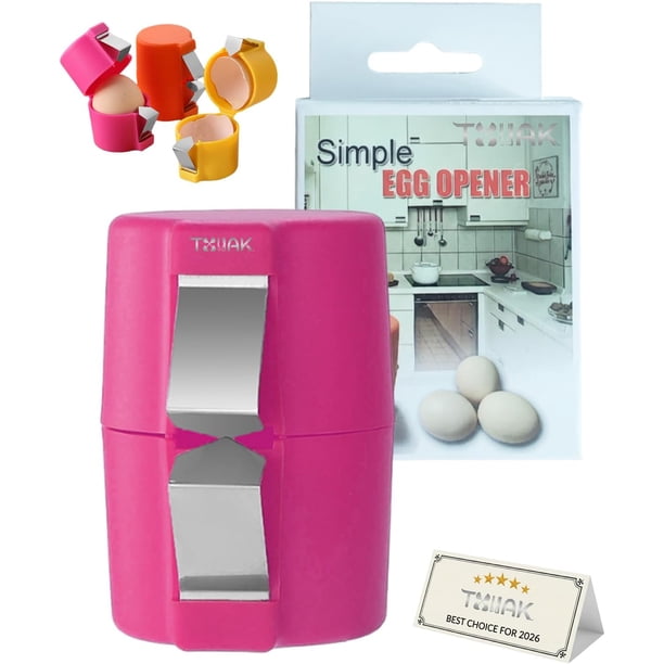 Herramienta agrietar cáscara huevo cocido pelador acero inoxidable fácil uso gadget cocina