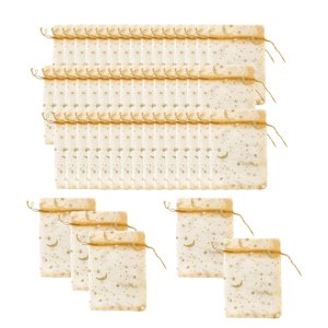 Bothyi - 50 Bolsas De Organza Con Cordón, Bolsas De Organza Para Bodas, Festivales De Dulces