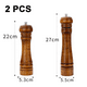 thumbnail image 2 of Juego de 2 molinillos de sal y pimienta de madera con núcleo de cerámica., 2 of 5