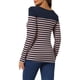 thumbnail image 3 of INSPIRE CHIC Blusa de Mujer para Regreso a Clases con Bloque de Color a Rayas de Manga Larga Camiseta Casual XL Azul Rosa, 3 of 6
