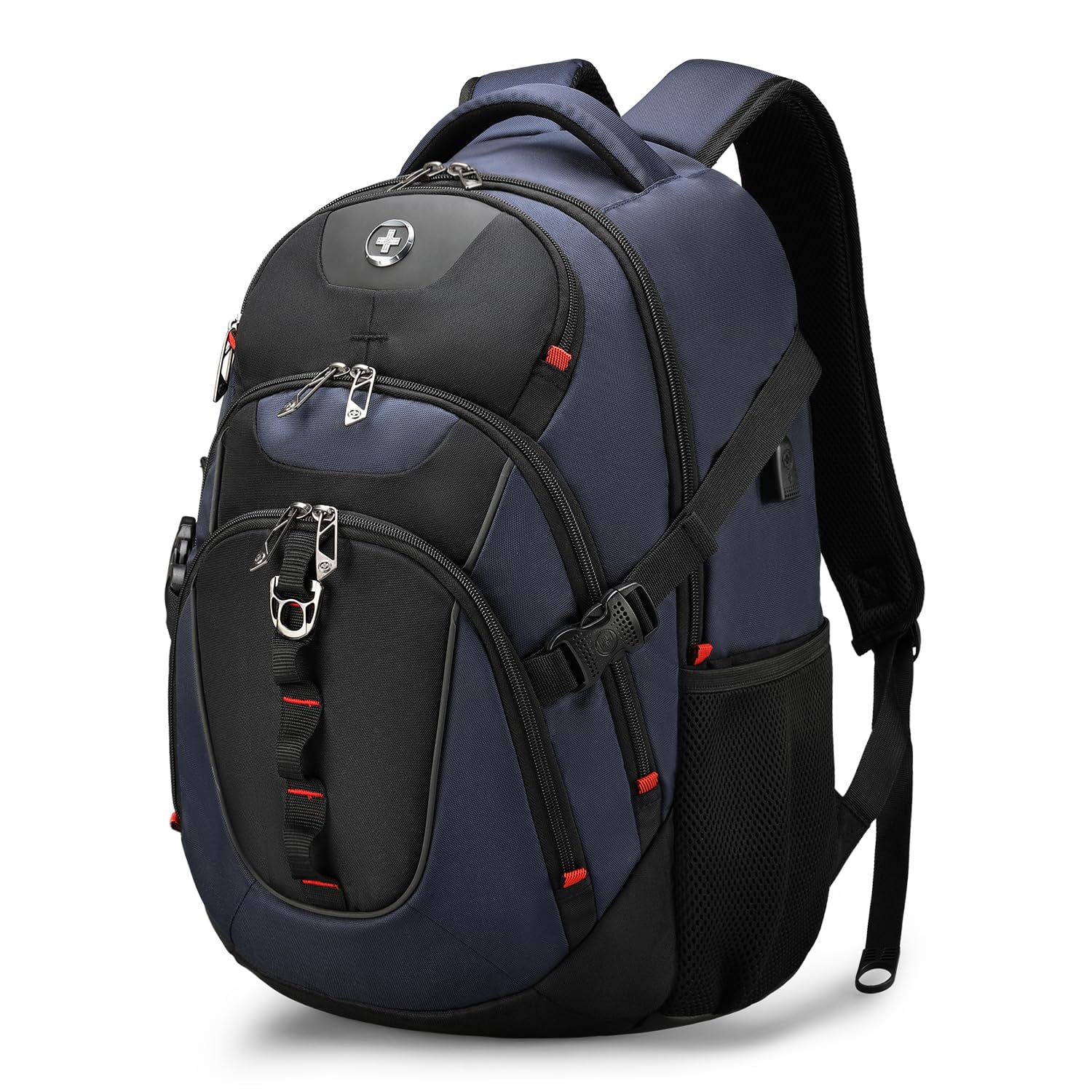 Mochila Swissdigital Design Business Con Usb 15.6" Azul/negra