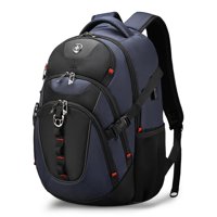 Mochila Swissdigital Design Business Con Usb 15.6"" Azul/Negra