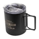 thumbnail image 4 of Taza de camping de metal, taza de camping de doble pared con aislamiento al vacío, taza para agua, té, café, taza para exteriores para viajes turístic Negro, 4 of 5