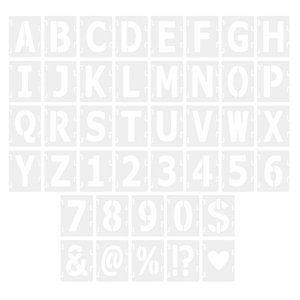 Bothyi - Plantillas De Dibujo De Letras, 42X, Para Arte, Manualidades, Proyectos, Álbumes De Recortes, Diario, 5 Pulgadas