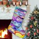 thumbnail image 1 of Cosmonious High Tema: Calcetines de Navidad, fino lino blanco para colgar en escaleras y chimenea, decoración navideña para el hogar, regalo de Navidad.54cm×38cm, 1 of 5