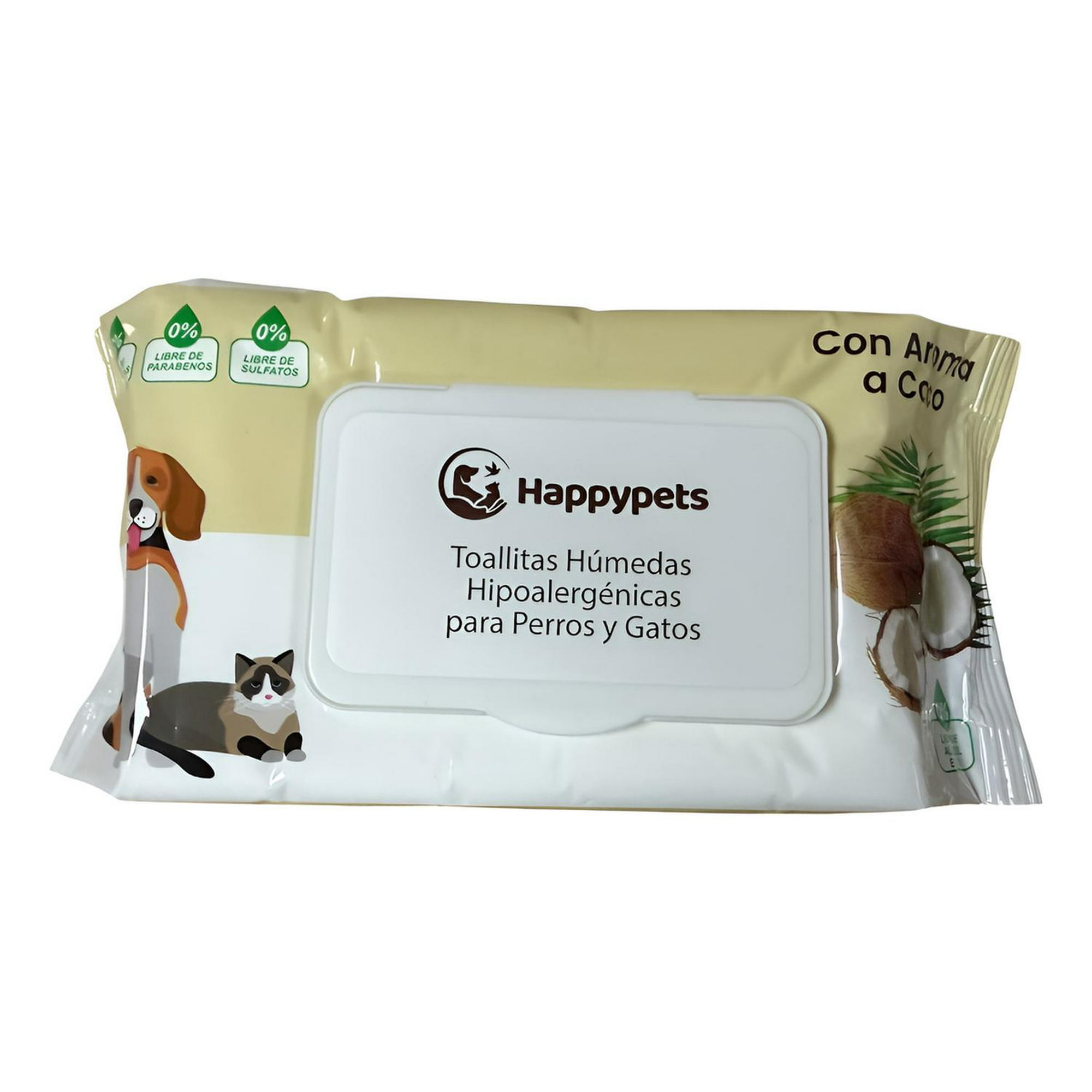 Genérico - Toallas Toallitas Húmedas Para Mascotas Perro Gato 50u Coco
