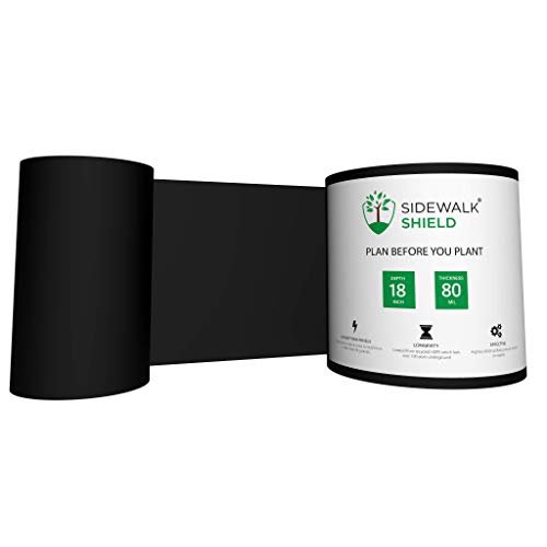 Barrera de control de raíces para árboles Sidewalk Shield, uso estándar