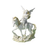 Magideal - Estatua De Hada, Decoración De Mesa De Resina, Escultura Pequeña, Figura De Ángel Para Estantería, Estante, Gabinete, Sala De Estar, Regalo De Cumplea Estilo C