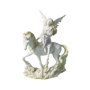 Magideal - Estatua De Hada, Decoración De Mesa De Resina, Escultura Pequeña, Figura De Ángel Para Estantería, Estante, Gabinete, Sala De Estar, Regalo De Cumplea Estilo C