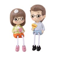 Bothyi - 2 Uds Pies Colgantes Muñecas Estatua Figurita Decorativa Encimera De Oficina Stylea