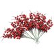 thumbnail image 1 of Bayas rojas, paquete de 30 tallos artificiales de bayas rojas para decoración de árboles de Navidad, manualidades, decoración navideña y del hogar, 10,2 pulgadas, 1 of 7