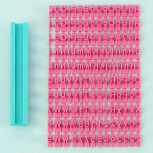 Genérico - Set Marcador Para Fondant Galletas Diseño Letras Reposteria
