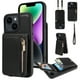 thumbnail image 1 of Stylish & Secure Wallet Case for iPhone 14/13/12/11 Pro Max/XR/XS Max/SE 2020 - RFID Credit Cards Holder, Zipper Leather Case With Wrist Strap & Handbag Case, 1 of 3