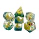 thumbnail image 1 of Juego De 7 Dados Poliédricos Acrílicos D4 D8 D10 D12 D20 Rellenos De Patos, 1 of 5