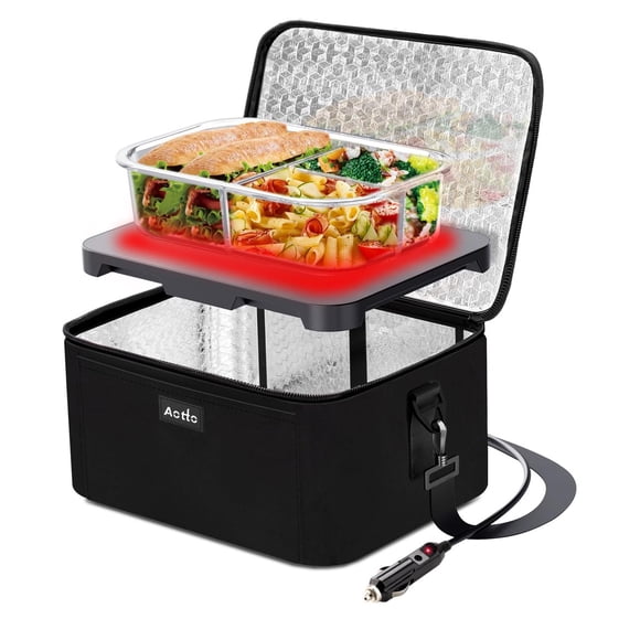 Horno portátil Aotto, lonchera eléctrica, calentador de alimentos, 12 V/24 V