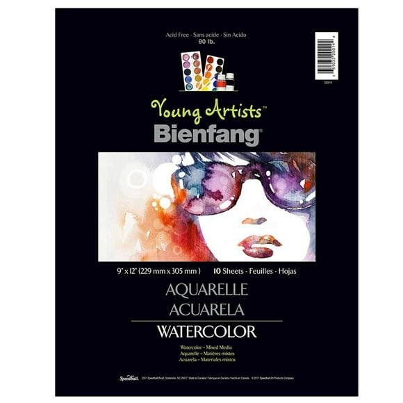 Block Bienfang Para Acuarela Young Artist 22x30cm 10hj 110gr