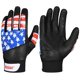 thumbnail image 2 of Guantes de Bateo Hushe' Juvenil Talla Pequeña con Bandera de EE. UU., 2 of 6