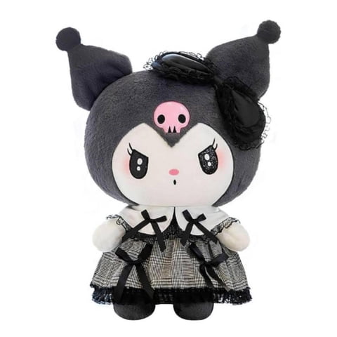 Total Upgrate - Juguete Peluche Kuromi Sanrio 25Cm Negro Infantil