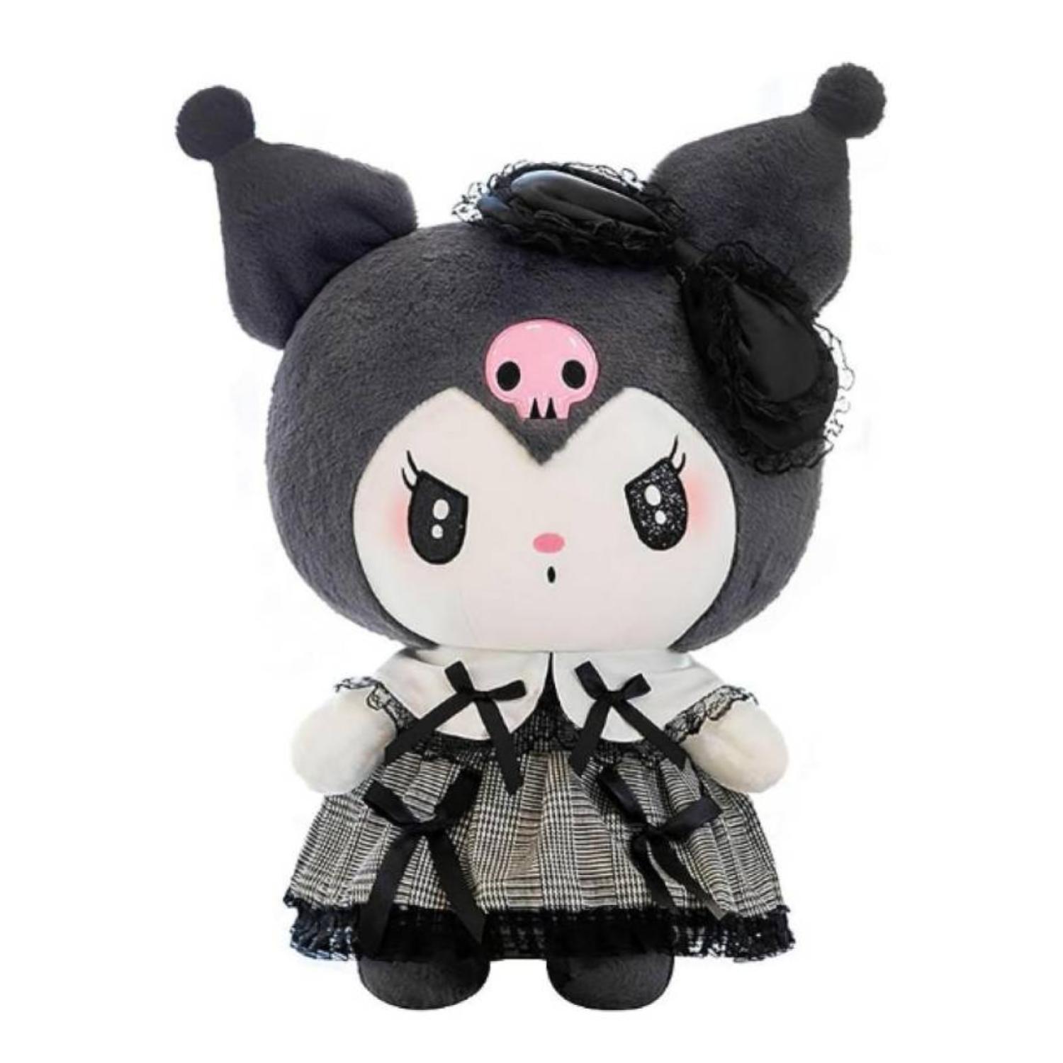Total Upgrate - Juguete Peluche Kuromi Sanrio 25Cm Negro Infantil
