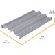 thumbnail image 2 of Chicago Metallic Commercial II Nonstick Perforated Baguette Pan, 2 of 3