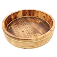 Magideal - Cubo Para Sushi, Bañera Para Mezclar Arroz, Práctico Cuenco De Madera Para Mezclar Arroz Para Restaurante, Cocina, Uso Doméstico, Recuerdos De Fiesta, Estilo C